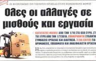 η επικαιρότητα των εφημερίδων, 7η απρ 2015
