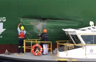 containership damaged after hitting wall in panama canal’s new locks