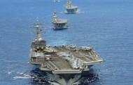 watch: forty ships and submarines sail in close formation