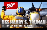 360° video - uss harry s. truman - fighting isis