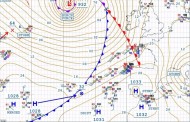 severe weather alert: 932 mb hurricane force storm over eastern north atlantic