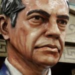 Greek Prime Minister Alexis Tsipras is depicted as a papier-