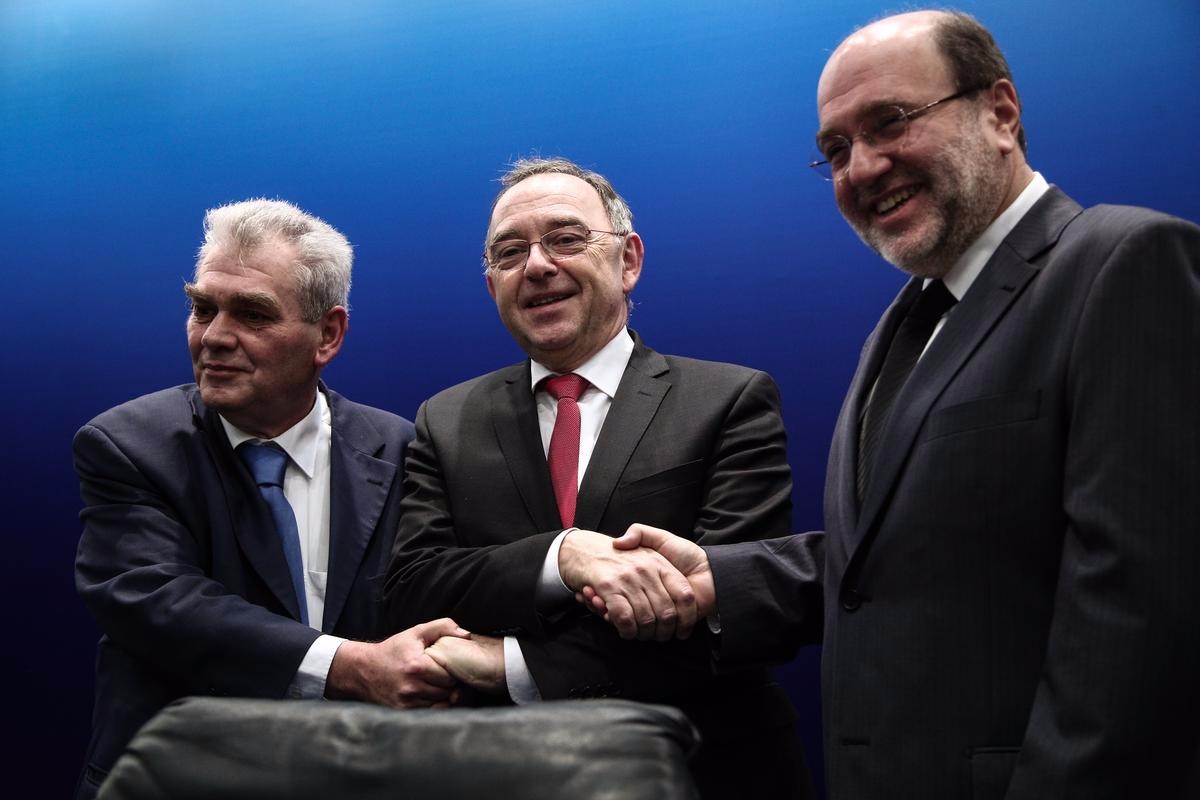 Presentation and common agreement of intent between the financial authorities of Greece and the state of Rhine-Westphalia against the tax evasion, in Athens, on Jan. 16, 2016 / Παρουσίαση και υπογραφή κοινής δήλωσης προθέσεων μεταξύ των οικονομικών αρχώην του Ομόσπονδου Κρατιδίου της Ρηνανίας-Βεστφαλίας και της Ελληνικής Δημοκρατίας με στόχο την πάταξη της φοροδιαφυγής, στην Αθήνα, στις 16 Ιανουαρίου, 2016
