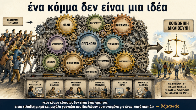 ένα κόμμα δεν είναι μια ιδέα ένα κόμμα δεν είναι μια ιδέα