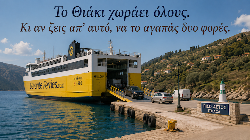 αν ζεις από το θιάκι, να το αγαπάς δυο φορές αν ζεις από το θιάκι, να το αγαπάς δυο φορές