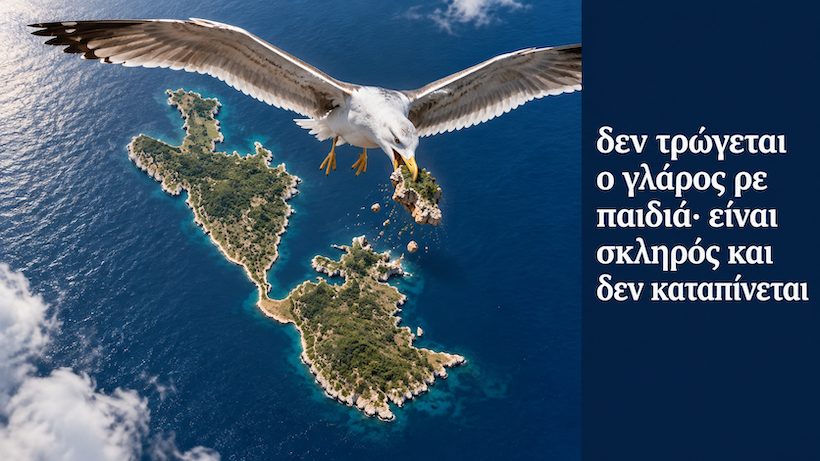 ποια φέρουσα ικανότητα της ιθάκης; για γλάρο γιαχνί συζητάμε ποια φέρουσα ικανότητα της ιθάκης; για γλάρο γιαχνί συζητάμε